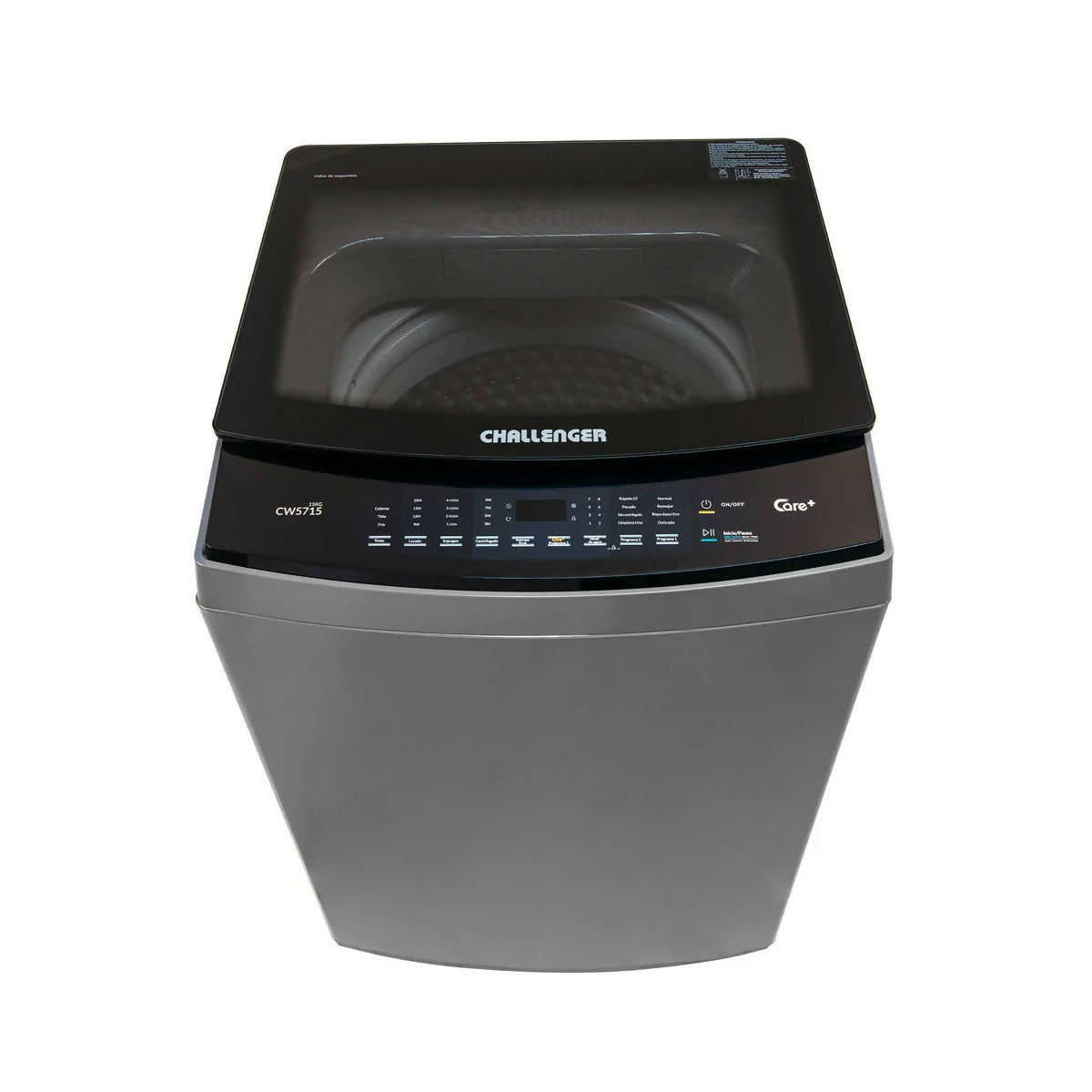 CHALLENGER LAVADORA AUTOMÁTICA DE CARGA SUPERIOR DE 15 KG (33 LB) - CW 5715 DG