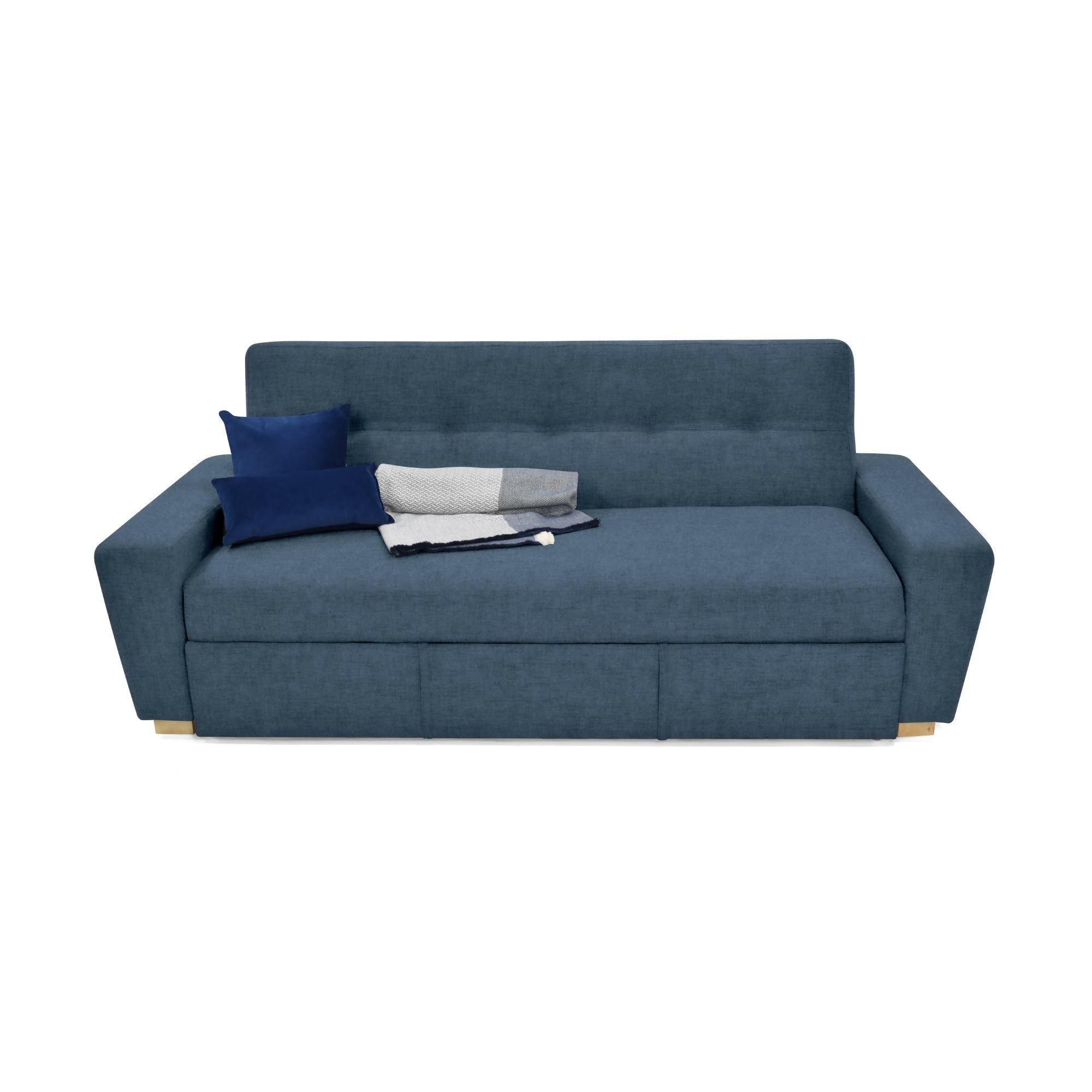 SOFA CAMA RECLINABLE HAMBURGO 210X88X87 TELA PLOMO