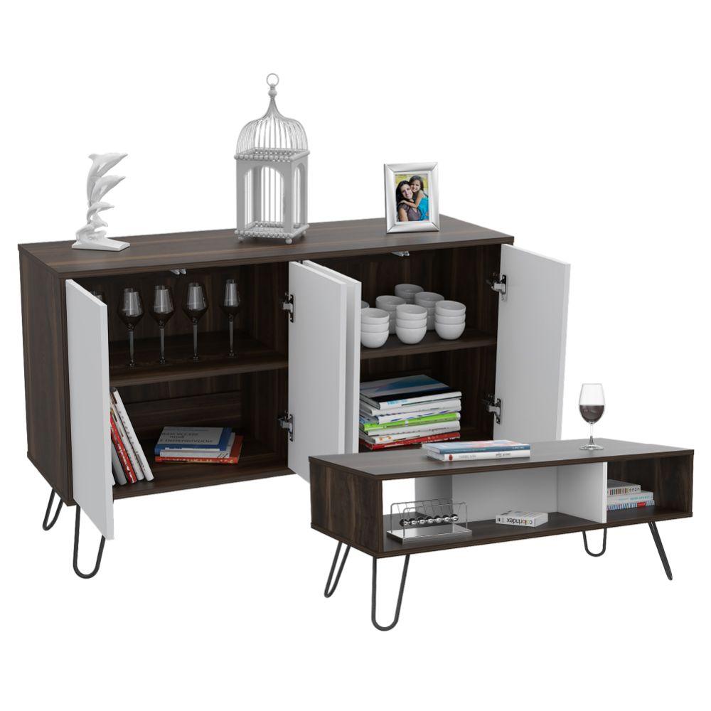 COMBO PARA SALA SULTÁN, INCLUYE MESA AUXILIAR Y MESA DE CENTRO