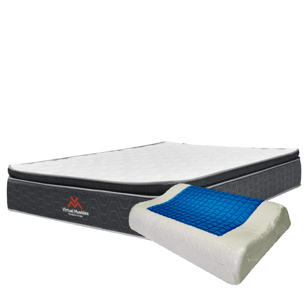 COMBO PARA HABITACIÓN VERONA, INCLUYE COLCHÓN DE 28 CM Y ALMOHADA