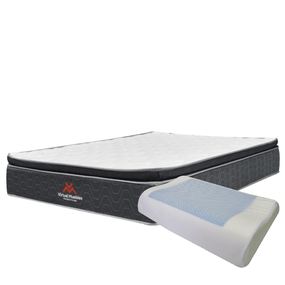 COMBO PARA HABITACIÓN CHICAGO, INCLUYE COLCHÓN Y ALMOHADA