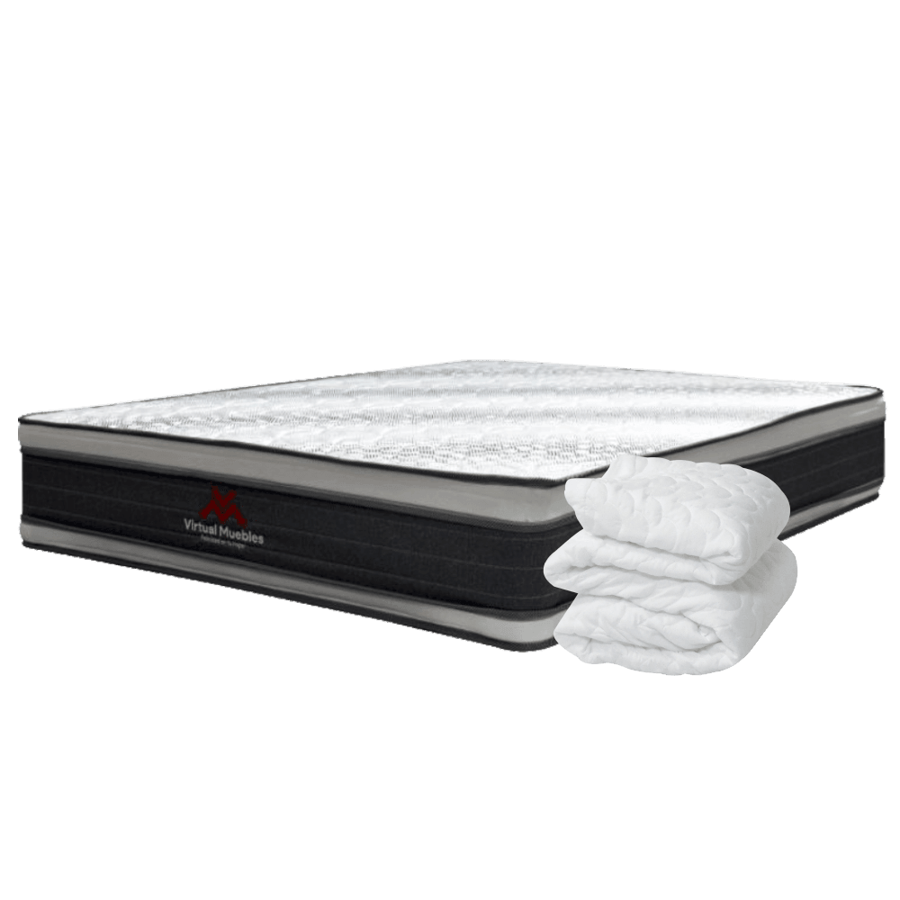 COMBO PARA HABITACIÓN KUN, INCLUYE COLCHÓN Y PROTECTOR