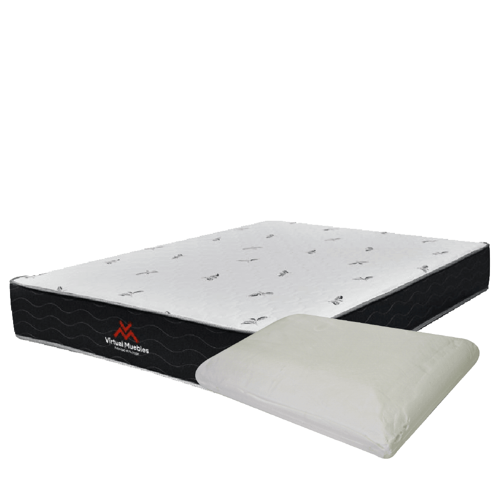 COMBO PARA HABITACIÓN TERAMO, INCLUYE COLCHÓN Y ALMOHADA