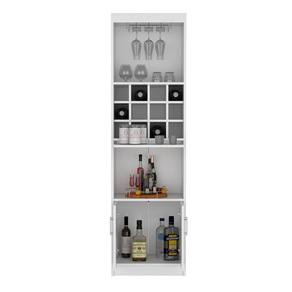 BAR ALTO KEVIN, BLANCO, CON PORTACOPAS INCLUIDO ZF