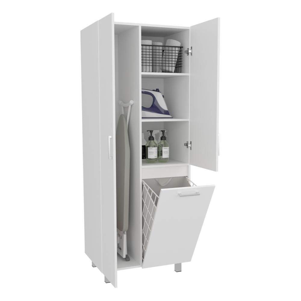 MUEBLE DE ASEO IRIS, BLANCO DUQUEZA, CON ESPACIO PARA UBICAR OBJETOS DE ASEO ZF