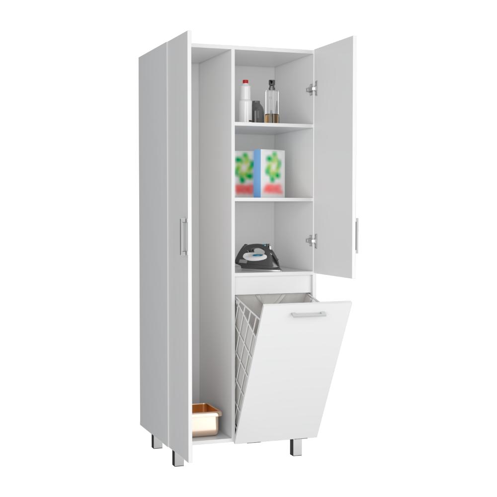 MUEBLE DE ASEO IRIS, BLANCO DUQUEZA, CON ESPACIO PARA UBICAR OBJETOS DE ASEO ZF
