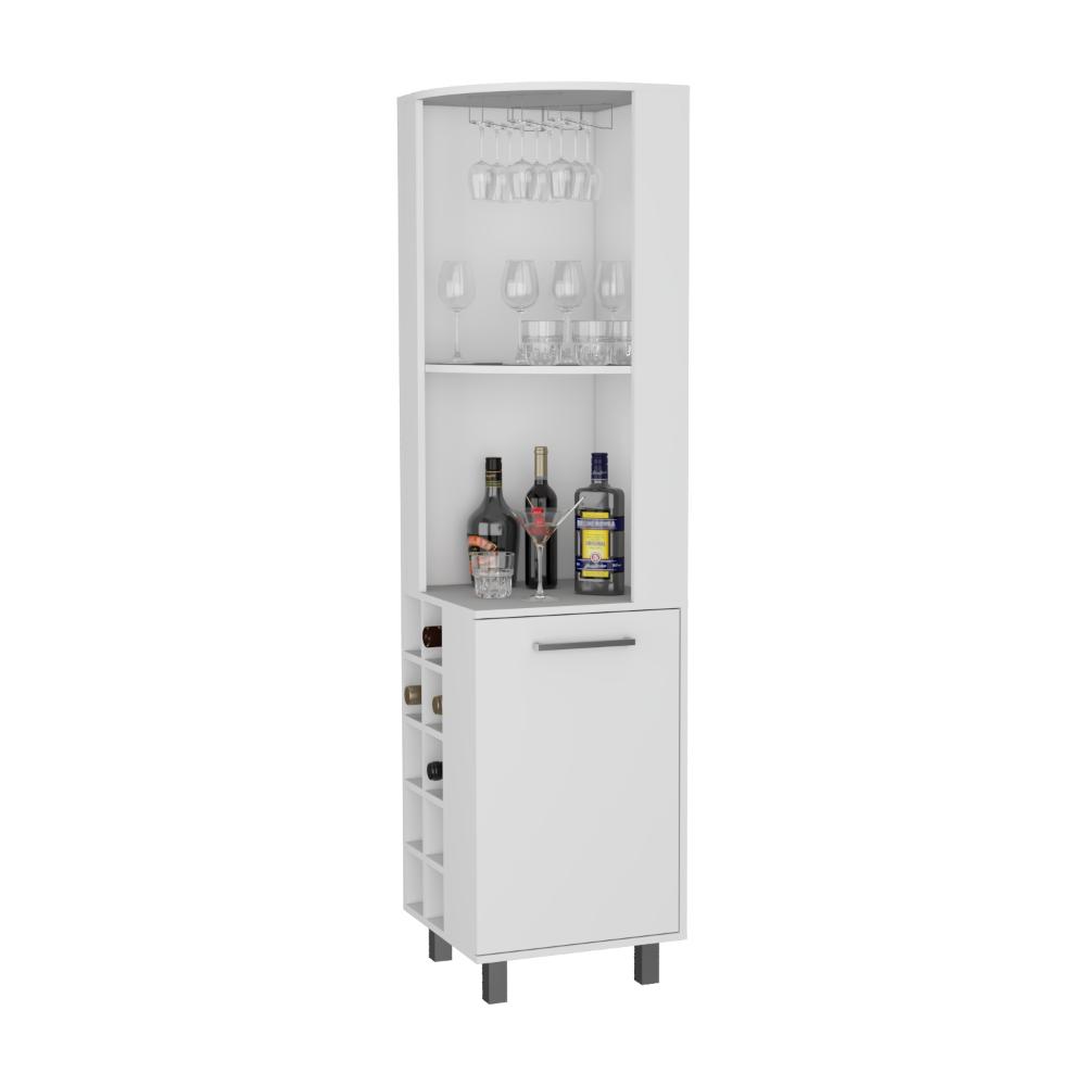 BAR ESQUINERO WESLEY, BLANCO, CON DOS ENTREPAÑOS Y PUERTA ZF