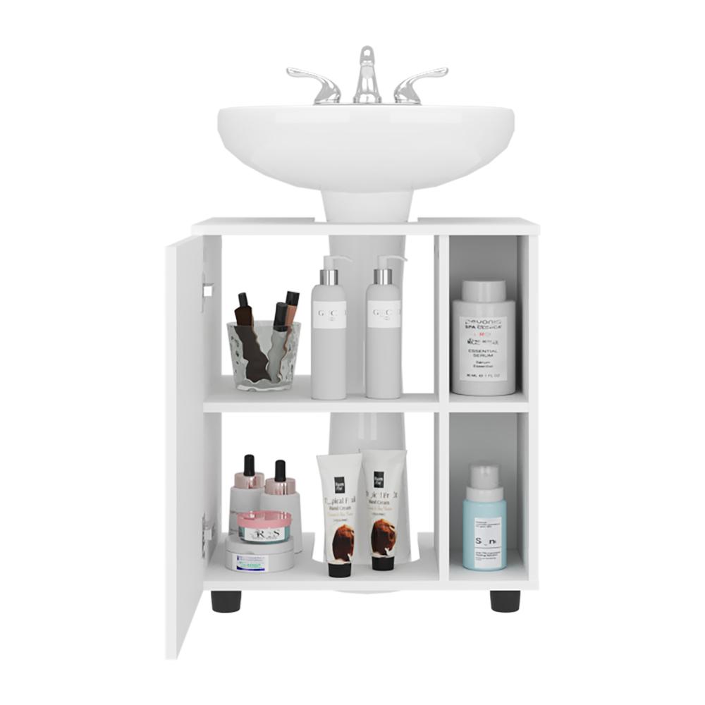 MUEBLE PARA LAVAMANOS PASCUALE, BLANCO DUQUEZA, NO INCLUYE LAVAMANOS ZF
