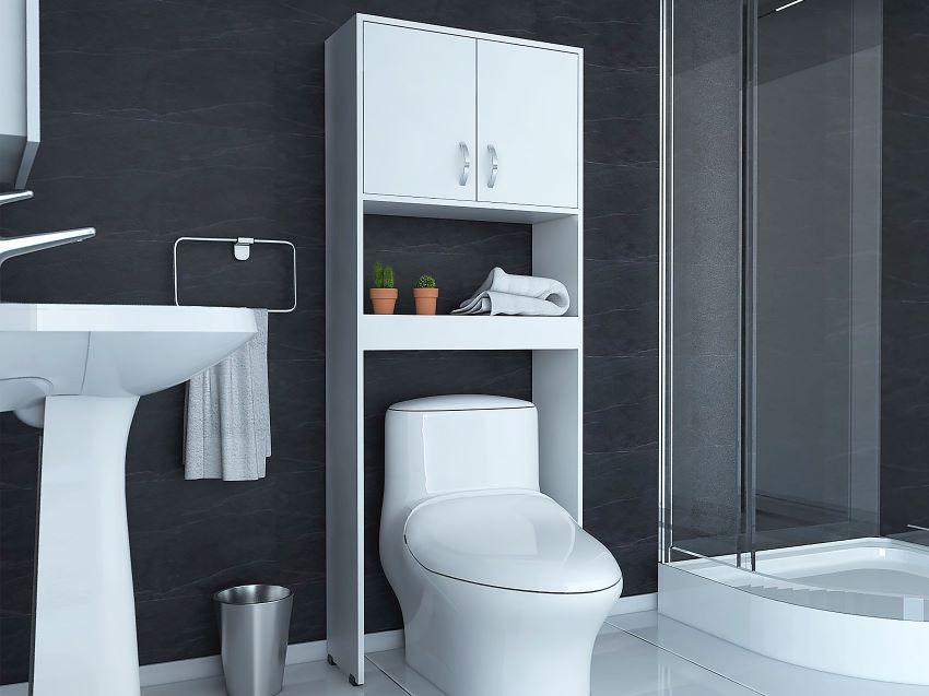 GABINETE DE BAÑO APOLIS, BLANCO, IDEAL PARA AHORRAR ESPACIO
