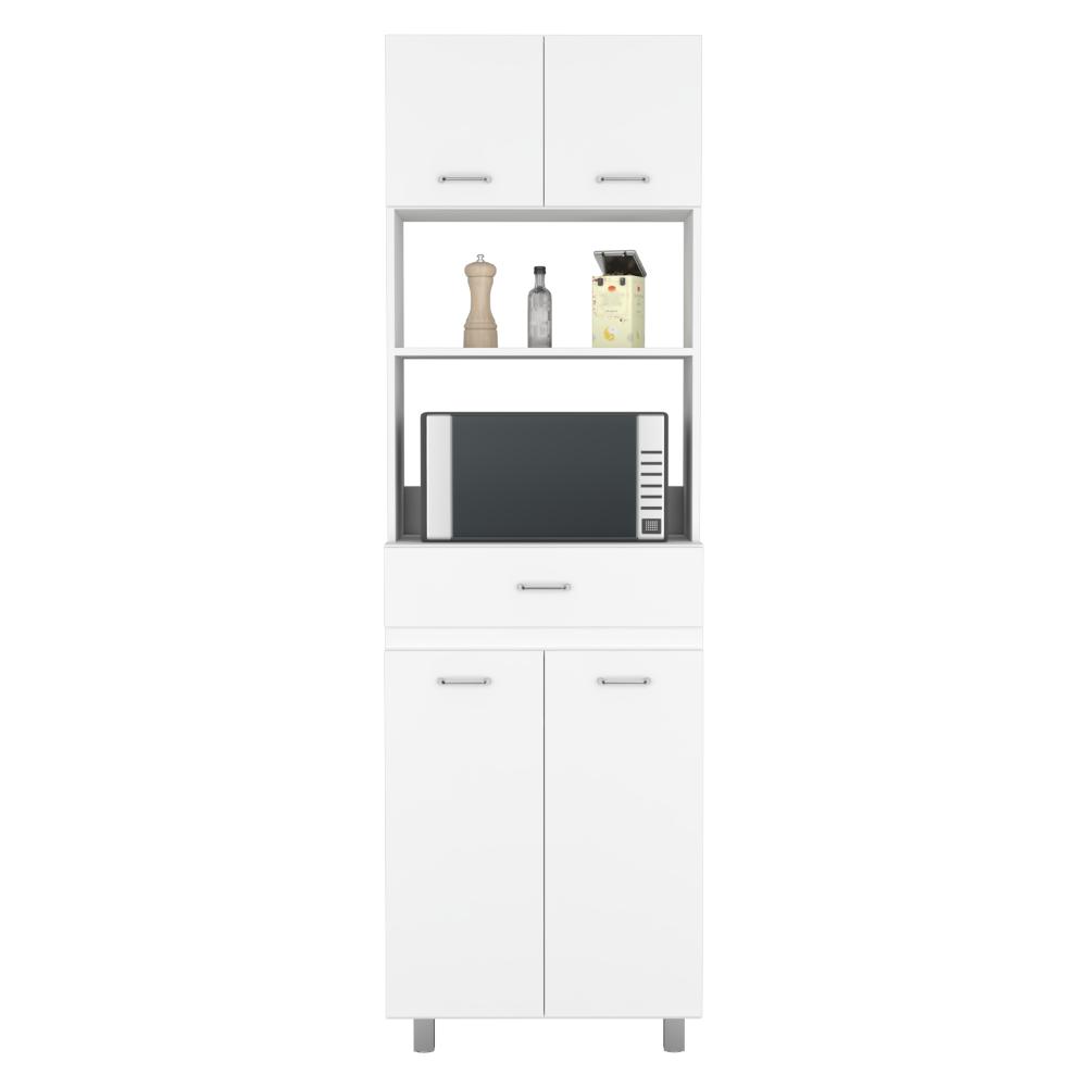 MODULO MICROONDAS CARBE, BLANCO, CON AMPLIOS ESPACIOS PARA GUARDAR ALIMENTOS ZF