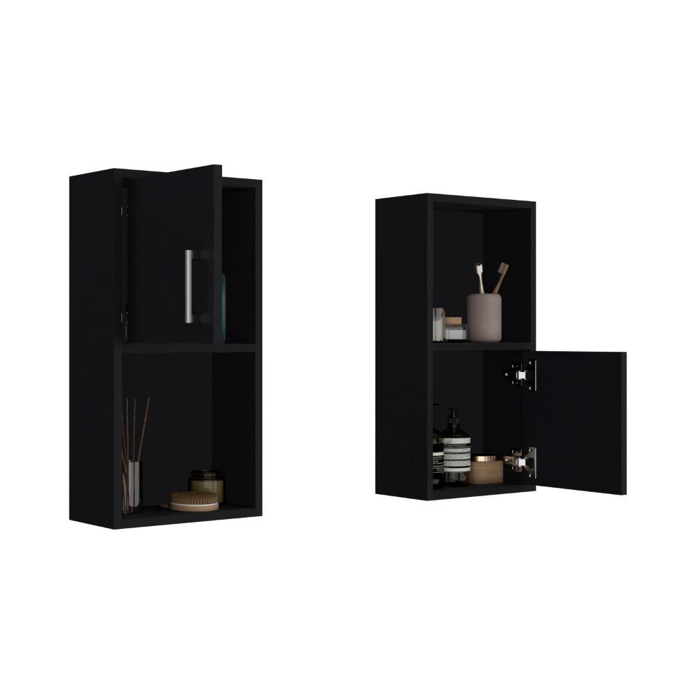 GABINETE DE BAÑO AQUA 4, WENGUE, CON PUERTA ABATIBLE X2 ZF