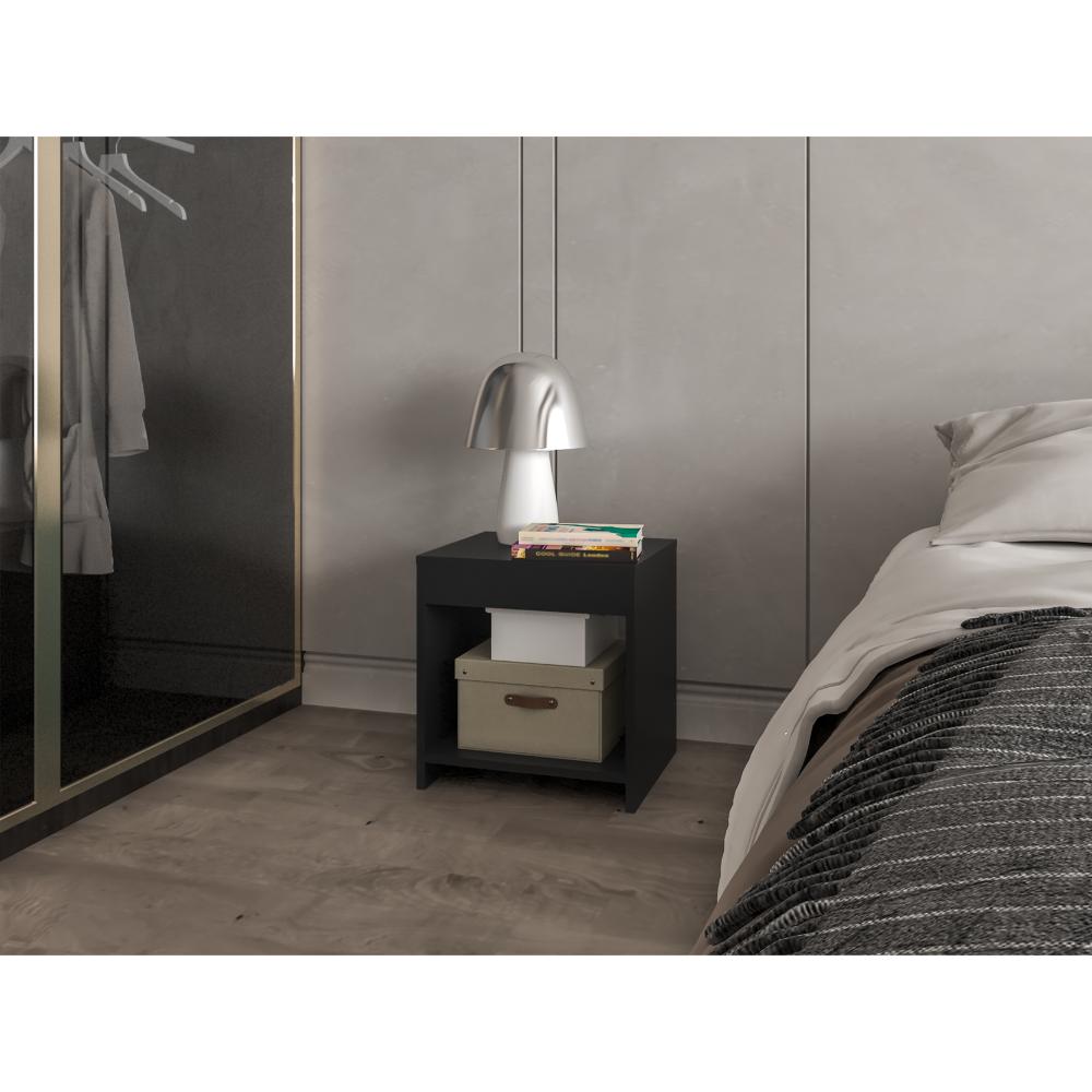 MESA DE NOCHE CROTAM, WENGUE, CON DISEÑO MODERNO ZF