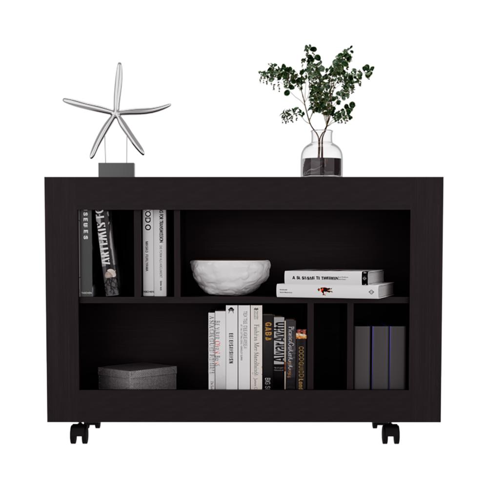 MESA AUXILIAR JORGE, WENGUE, CON  ESPACIO PARA GUARDAR OBJETOS COMO LIBROS Y DECORACION ZF