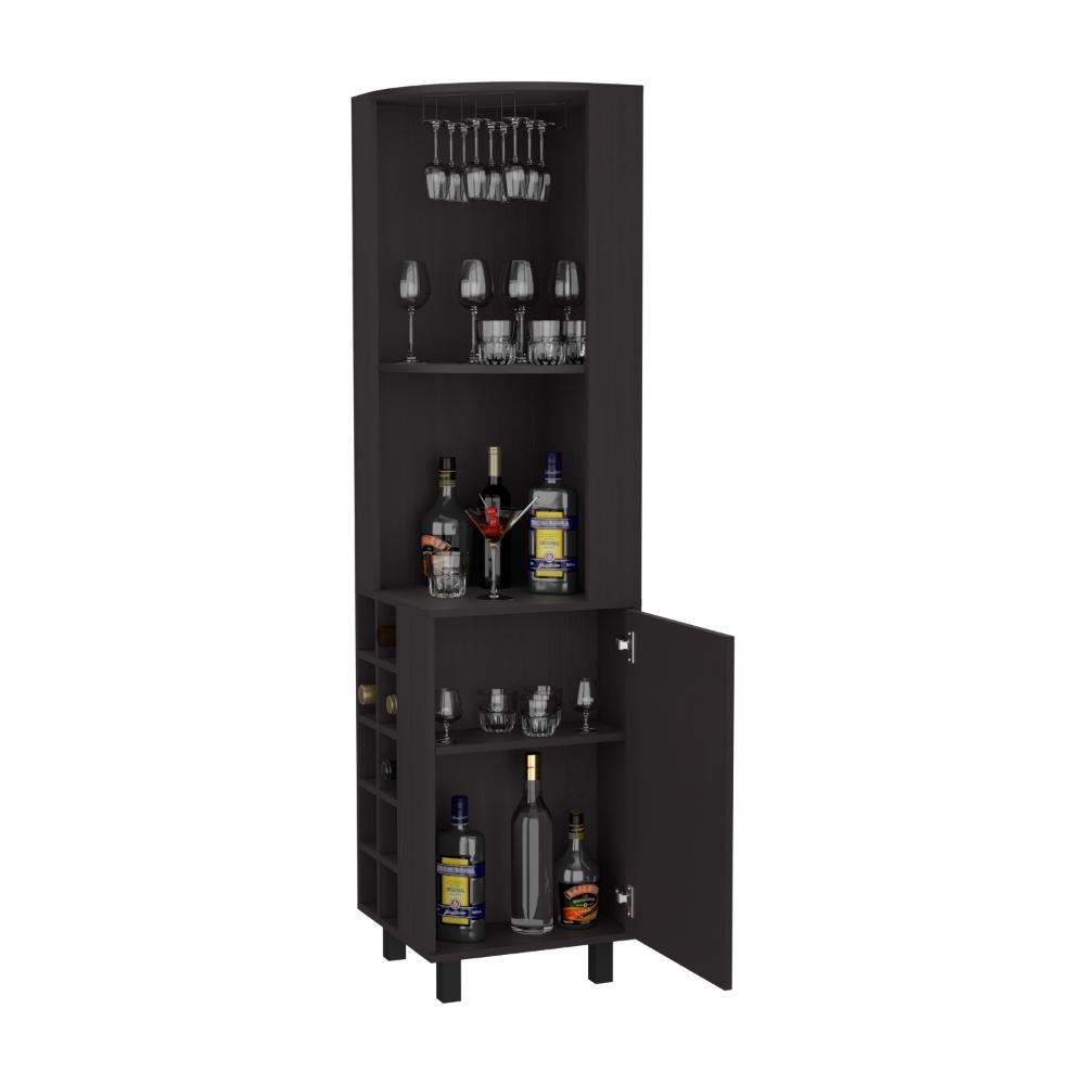 BAR ESQUINERO WESLEY, WENGUE, CON DOS ENTREPAÑOS Y PUERTA ZF