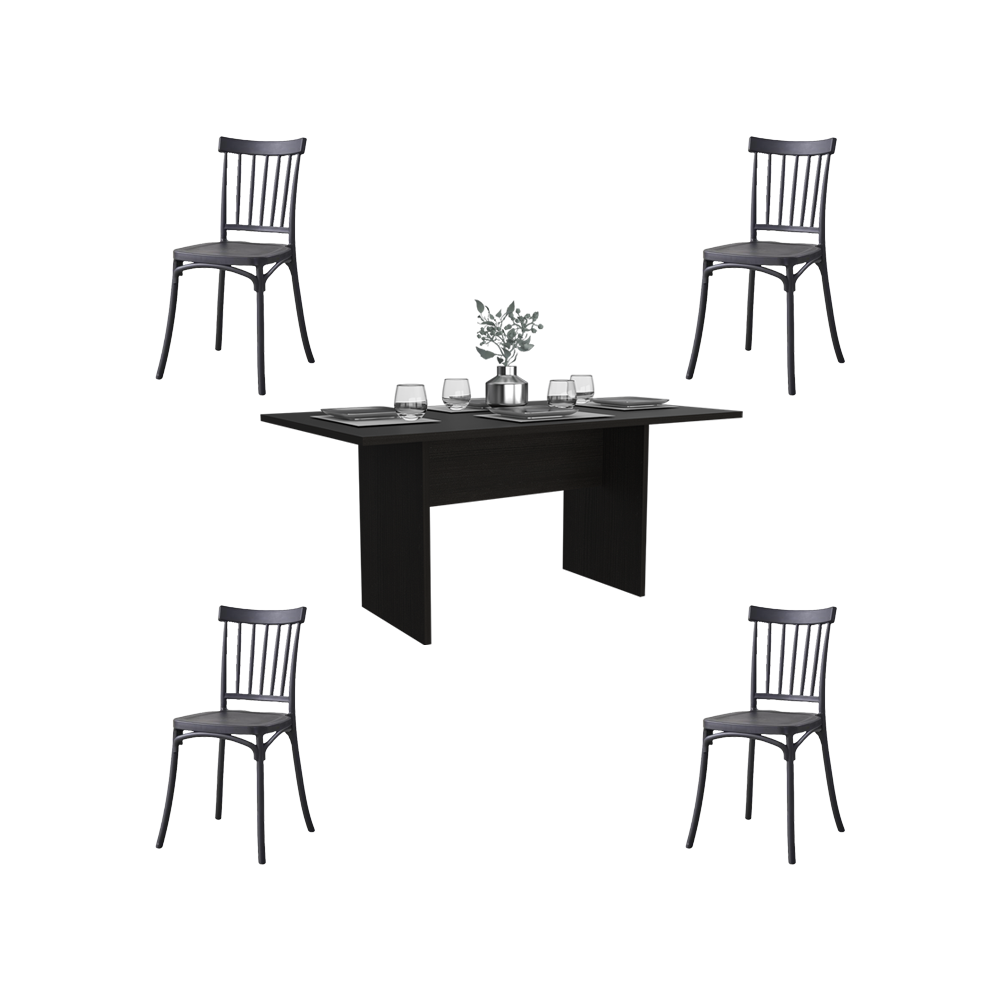 COMBO COMEDOR CAPIR , INCLUYE COMEDOR Y 4 SILLAS