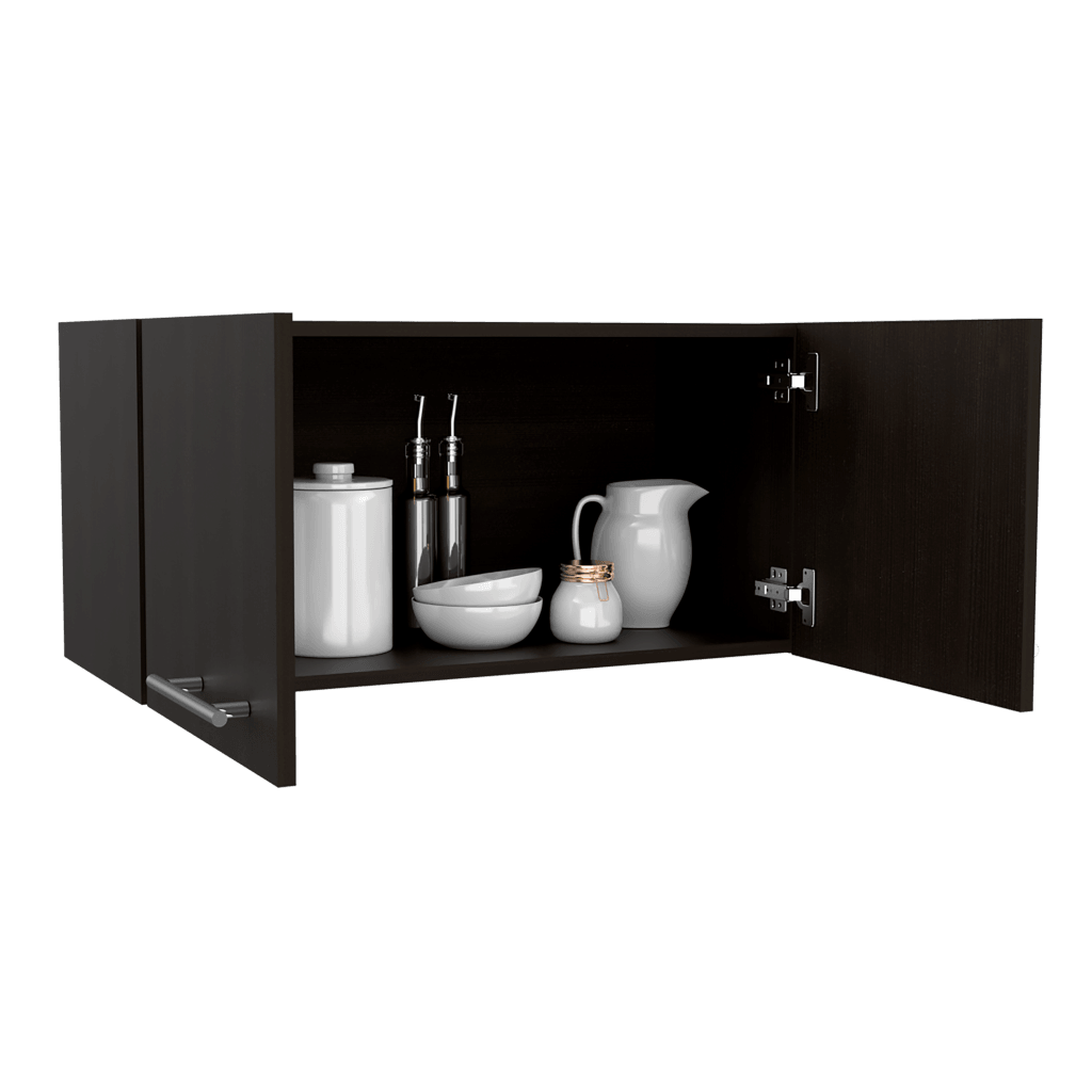 MUEBLE SOBRE CAMPANA DELFI, WENGUE, CON DOS PUERTAS