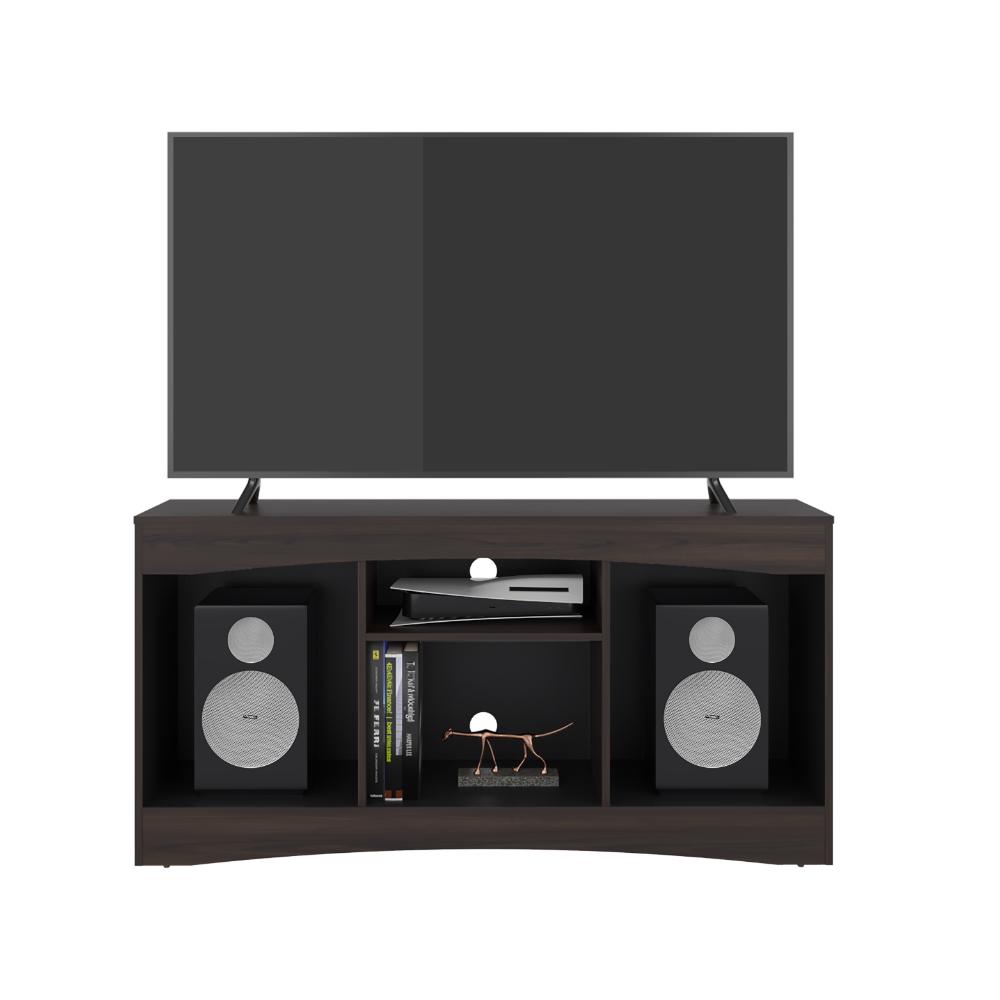 MESA PARA TV FIORENZI, NOGAL Y WENGUE, CON ESPACIO PARA TV DE 55"