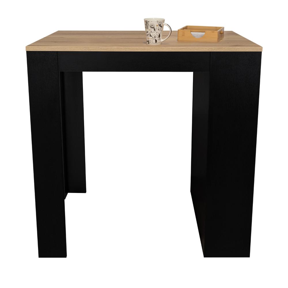BARRA DE COCINA MAYER, WENGUE Y MIEL, CON AMPLIA SUPERFICIE Y TRES ENTREPAÑOS ZF