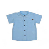 7508 - CAMISA OXFORD MANGA CORTA PARA NIÑO | CAMISA BOTONES ALGODÓN