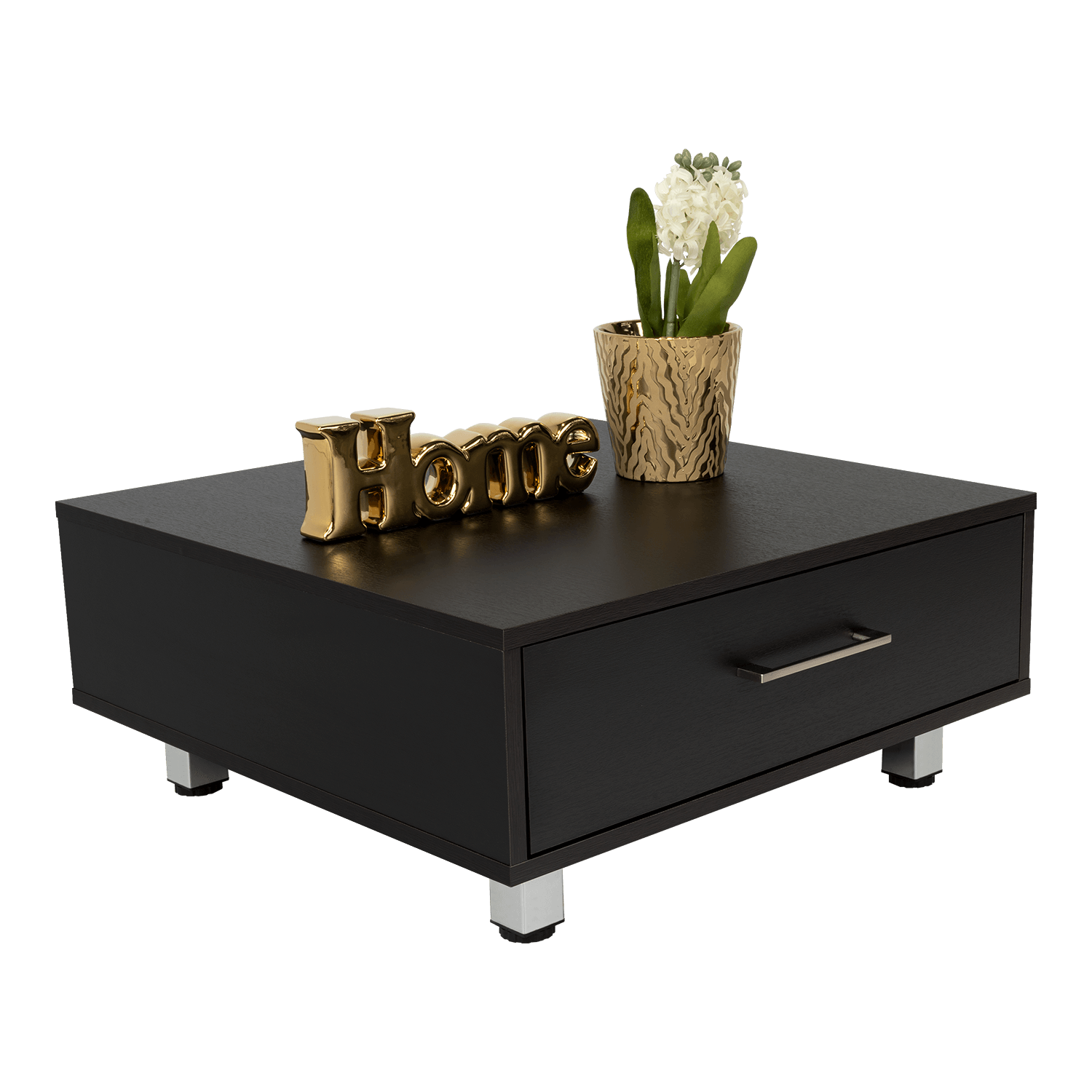MESA DE CENTRO ASCHER, WENGUE, CON UN CAJÓN