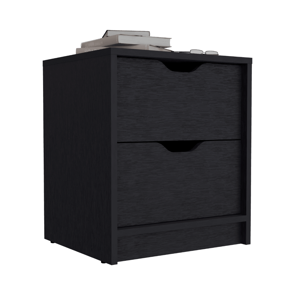 MESA DE NOCHE BRASILIA,WENGUE, CON DISEÑO PRACTICO, FUNCIONAL Y MODERNO