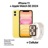 IPHONE 11 128GB REACONDICIONADO +APPLE WATCH SE 2024 40MM + CELLULAR