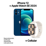 IPHONE 12 64GB REACONDICIONADO + APPLE WATCH SE 2024 40MM + CELLULAR
