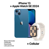 IPHONE 13 128GB REACONDICIONADO + APPLE WATCH SE 2024 40MM + CELLULAR