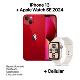 IPHONE 13 128GB REACONDICIONADO + APPLE WATCH SE 2024 40MM + CELLULAR