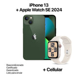 IPHONE 13 128GB REACONDICIONADO + APPLE WATCH SE 2024 40MM + CELLULAR
