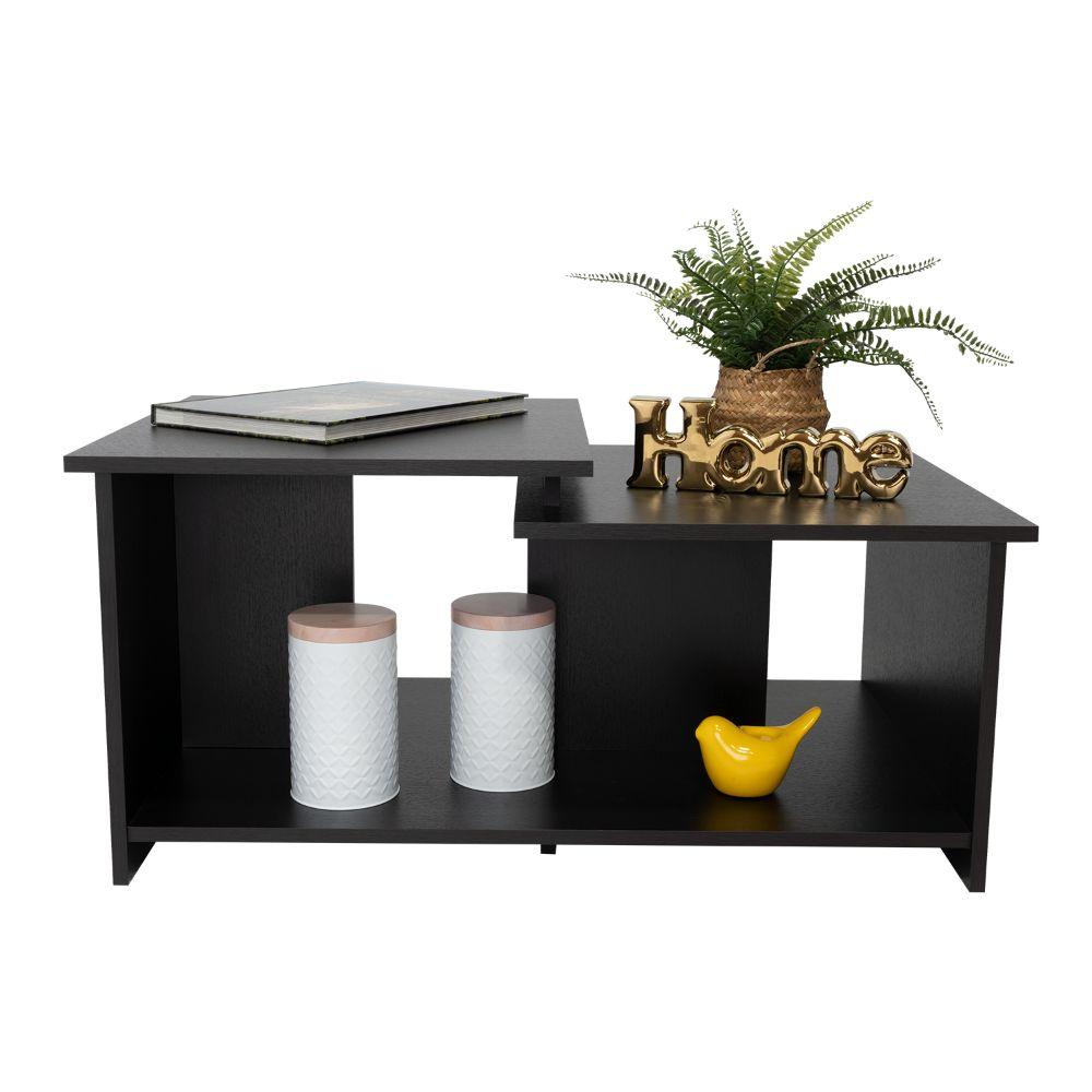 MESA DE CENTRO WEMA ALTO, WENGUE, CON AMPLIO ESPACIO IDEAL PARA UBICAR DECORACIONES
