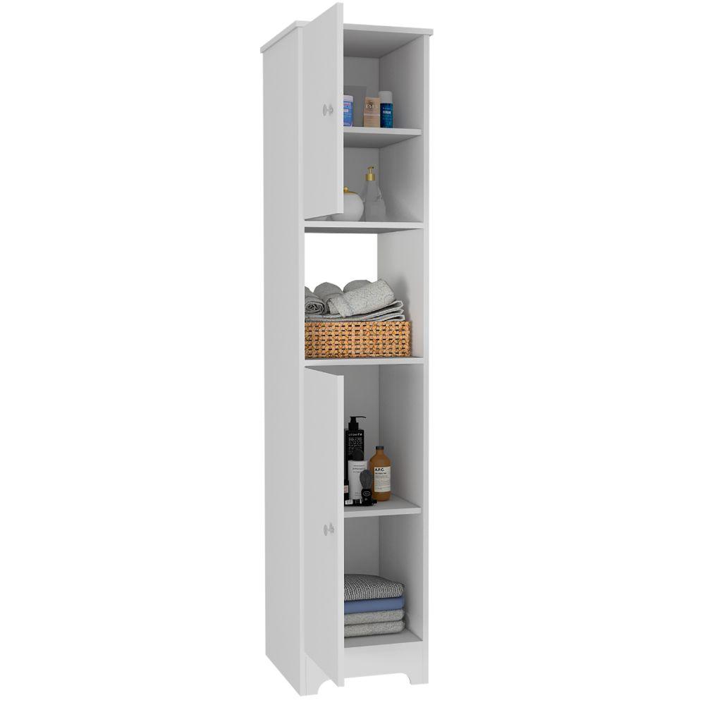 MUEBLE AUXILIAR DE BAÑO IBIS, BLANCO, CON DOS PUERTAS BATIENTES  ZF