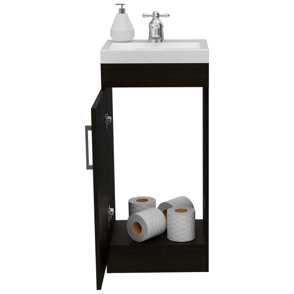 MUEBLE PARA LAVAMANOS OPORTO, WENGUE, INCLUYE GRIFERÍA