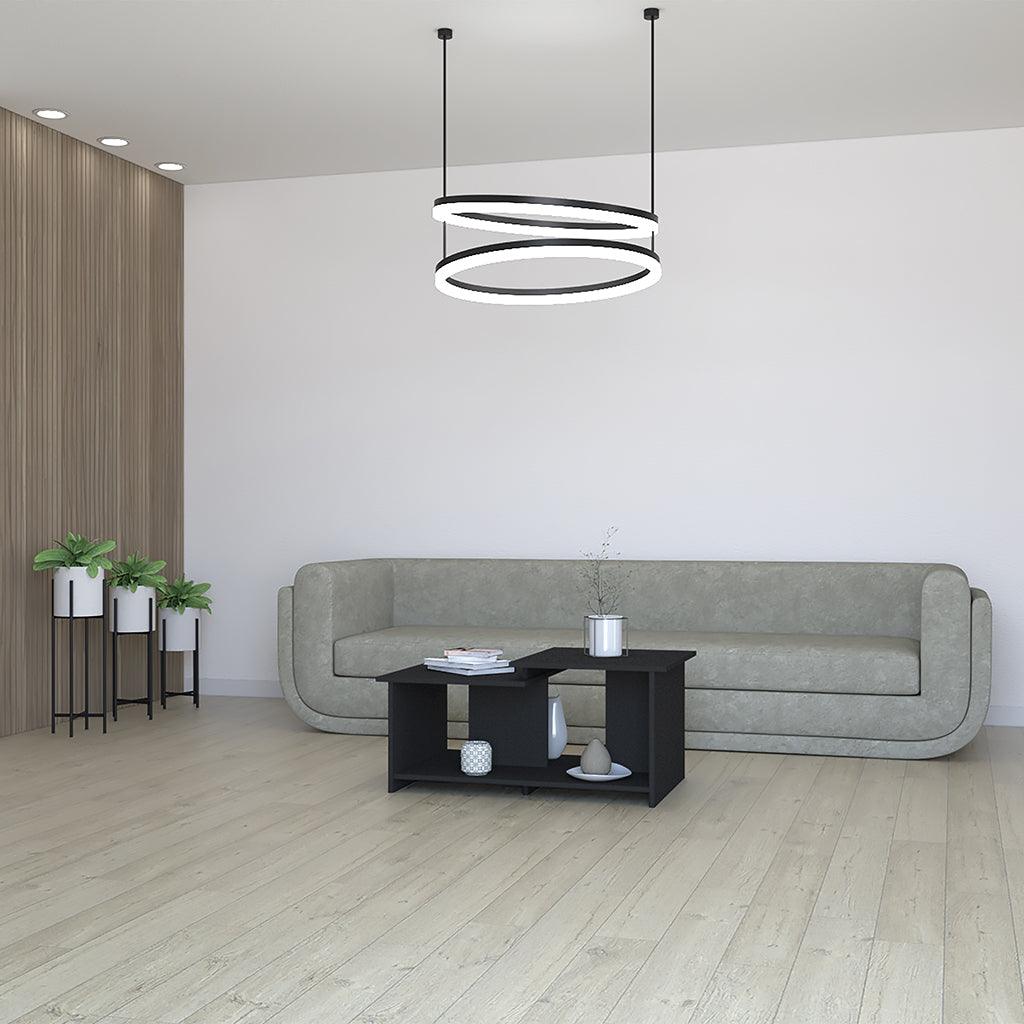 MUEBLE MULTIUSOS TRUENO, WENGUE, CON AMPLIO ESPACIO IDEAL PARA UBICAR DECORACIONES