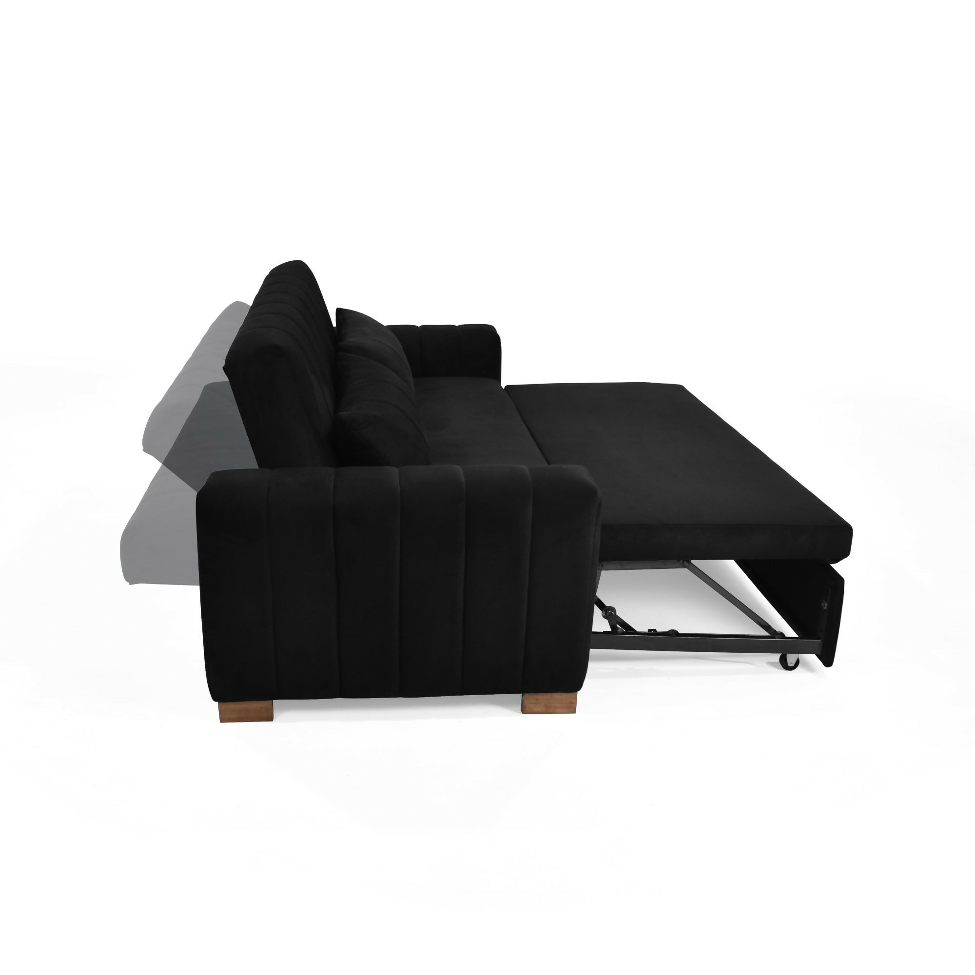 SOFA CAMA RECLINABLE HANNOVER 210X89X85 TELA NEGRO