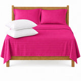 Combo Juego de sábanas + 2 almohadas siliconadas king