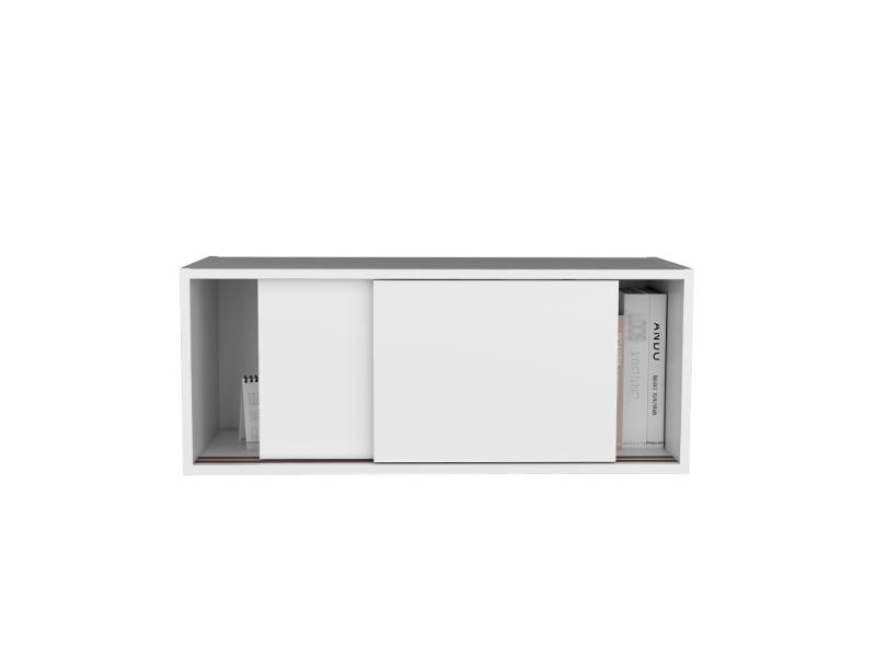 GABINETE AUXILIAR TANIX, BLANCO DUQUEZA, CON PUERTAS CORREDIZAS ZF