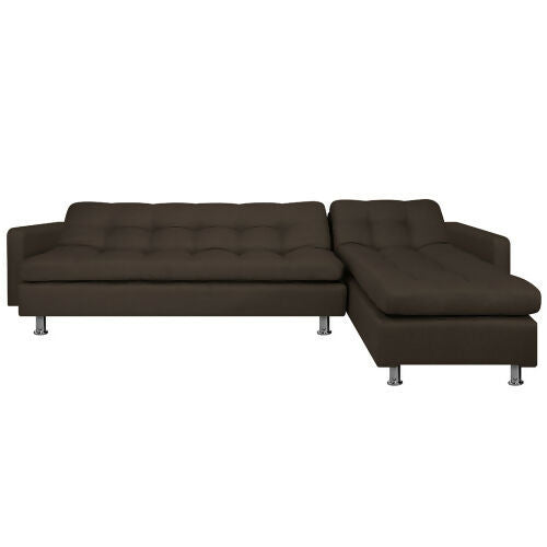 SOFA CAMA SOPHIE EN L ANTIFLUIDOS CAFÉ