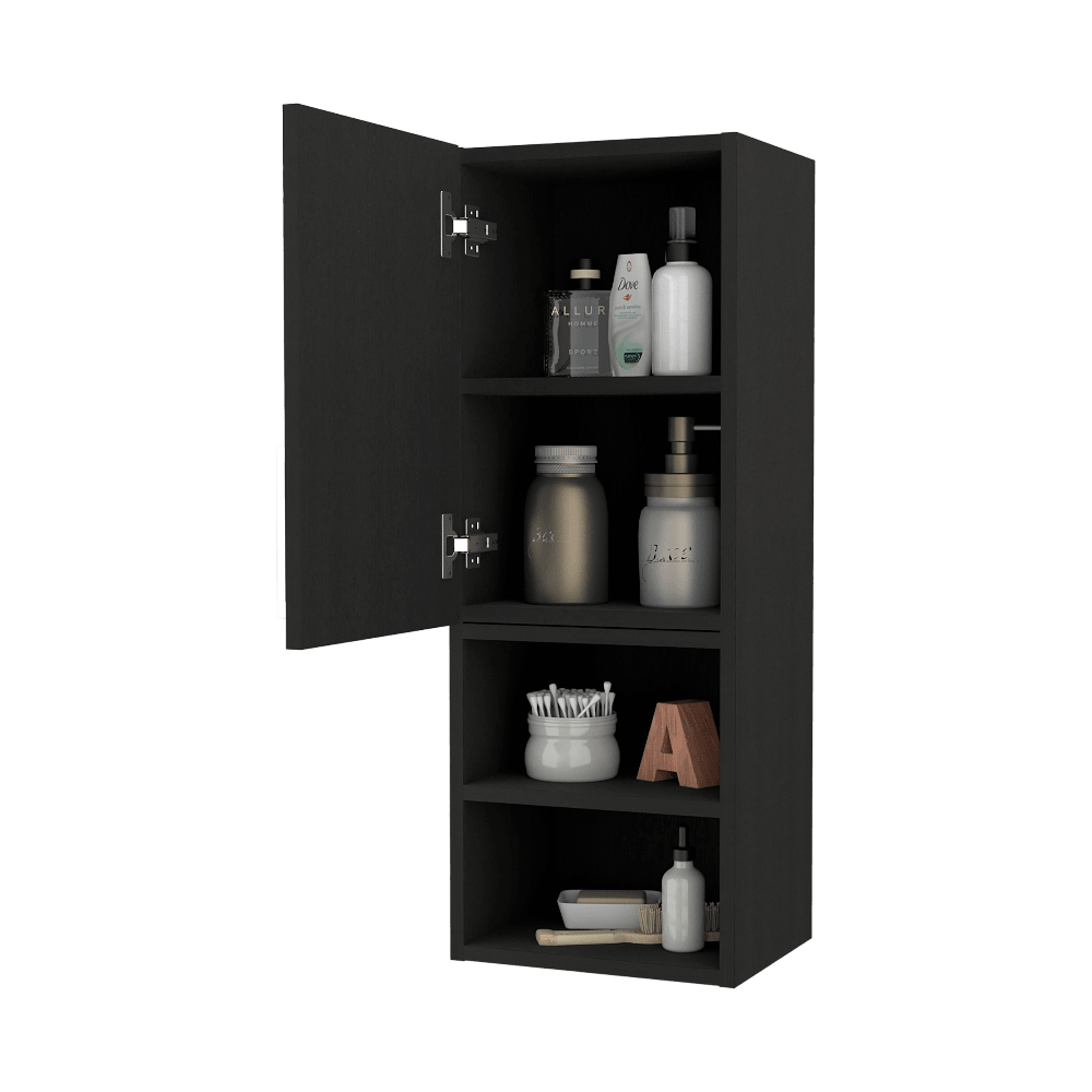 GABINETE DE BAÑO OPORTO, WENGUE, CON ESPACIO PARA GUARDAR OBJETOS DE ASEO PERSONAL ZF