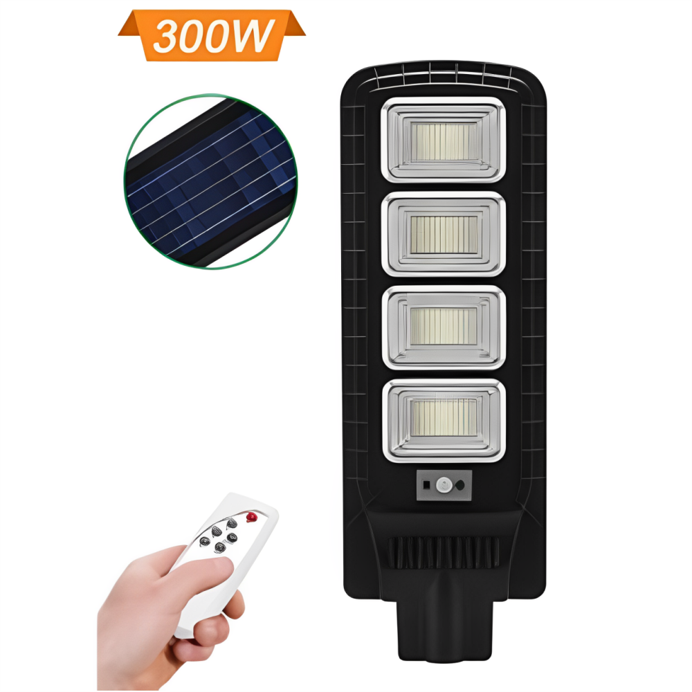 LÁMPARA SOLAR REFLECTOR EXTERIORES DE 300W CONTROL DG99300