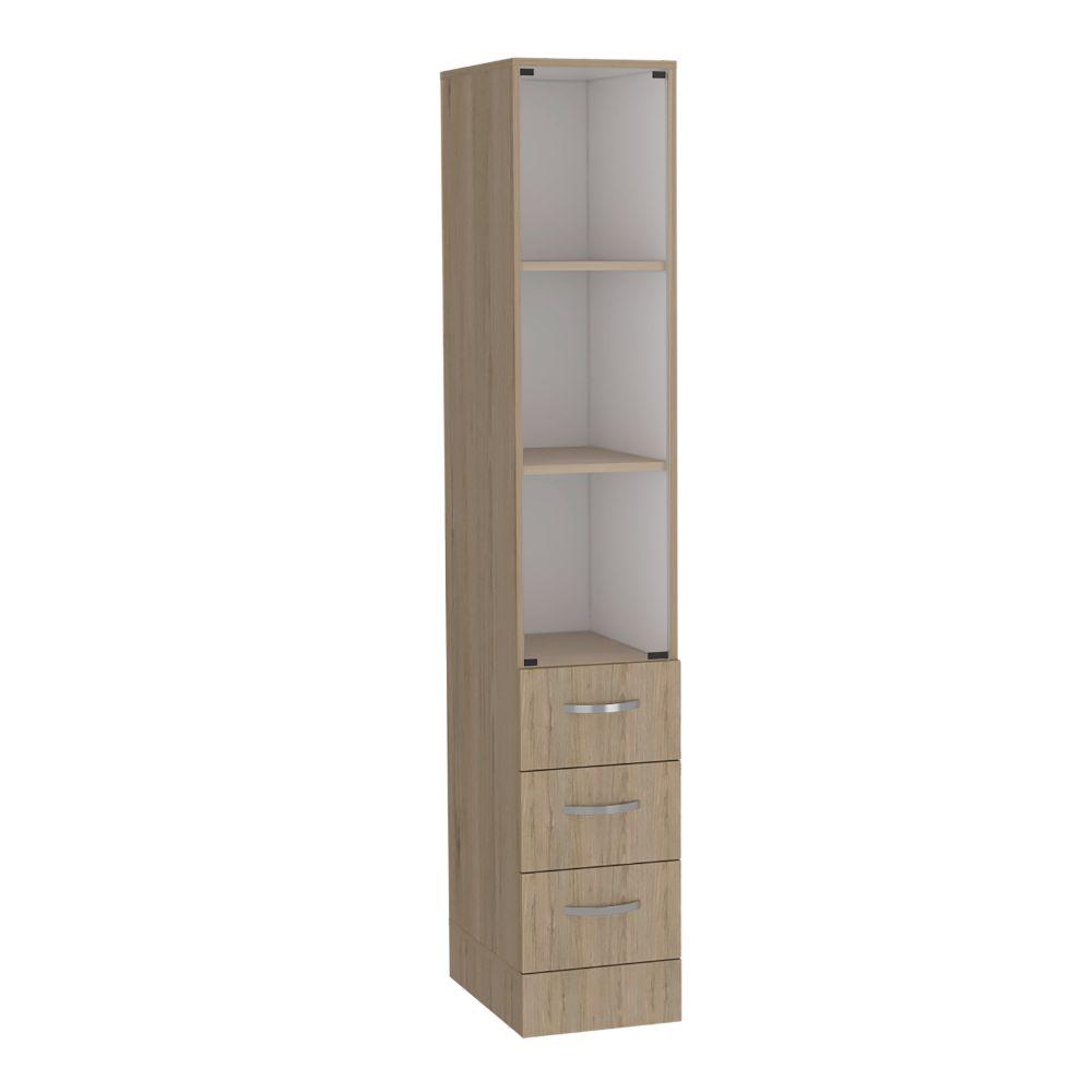 ORGANIZADOR DE BAÑO PICASSO, BEIGE Y BLANCO, CON CUATRO CAJONES DESLIZABLES  ZF