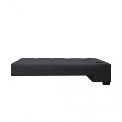 SOFA CAMA EN L STERIMBERG ANTIFLUIDOS GRIS OSCURO
