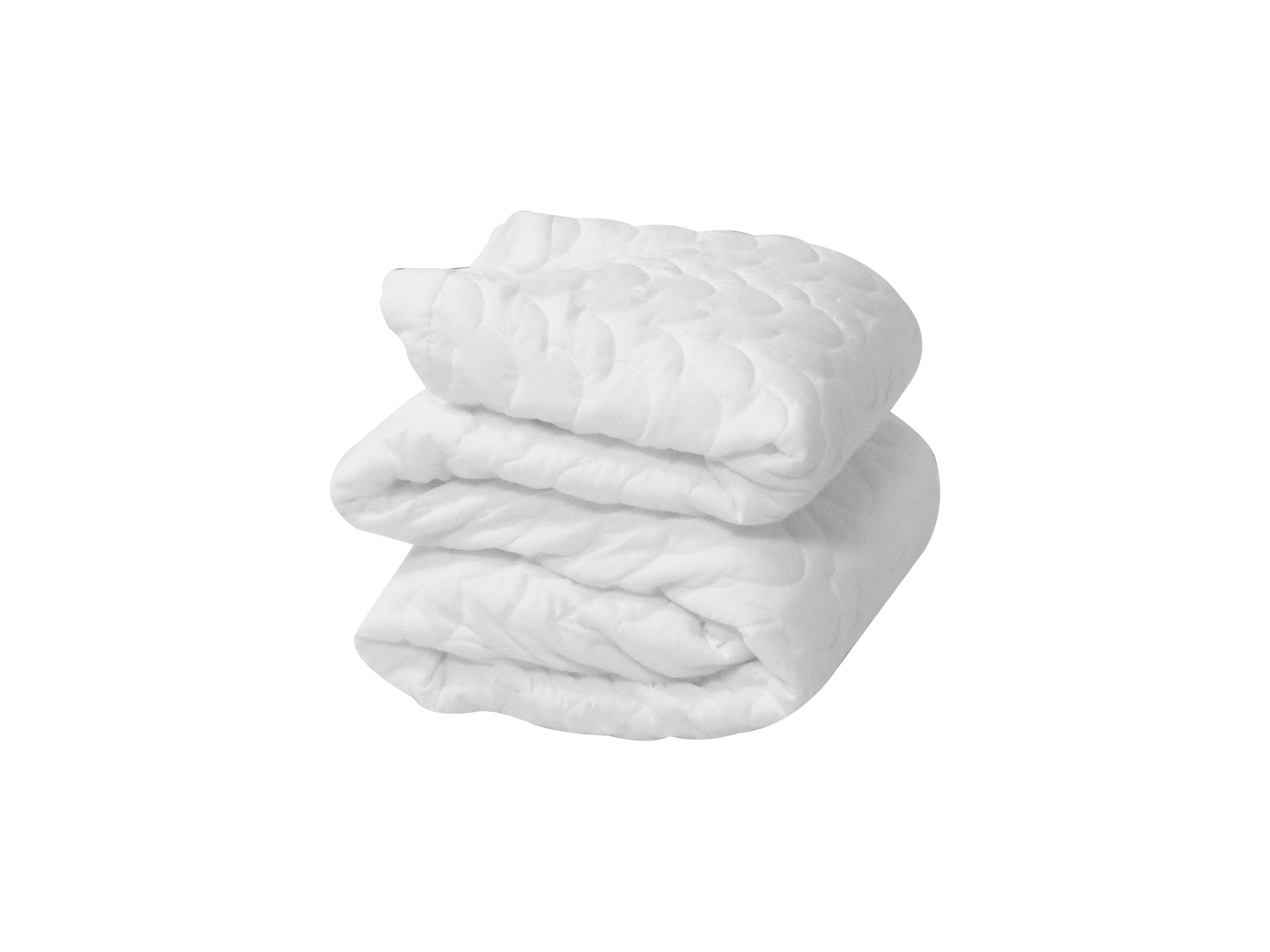 Protector Acolchado Para Cama Sencilla, Blanco