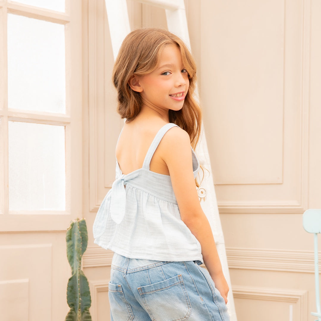 8781 BLUSA DE TIRAS NIÑA JUNIOR