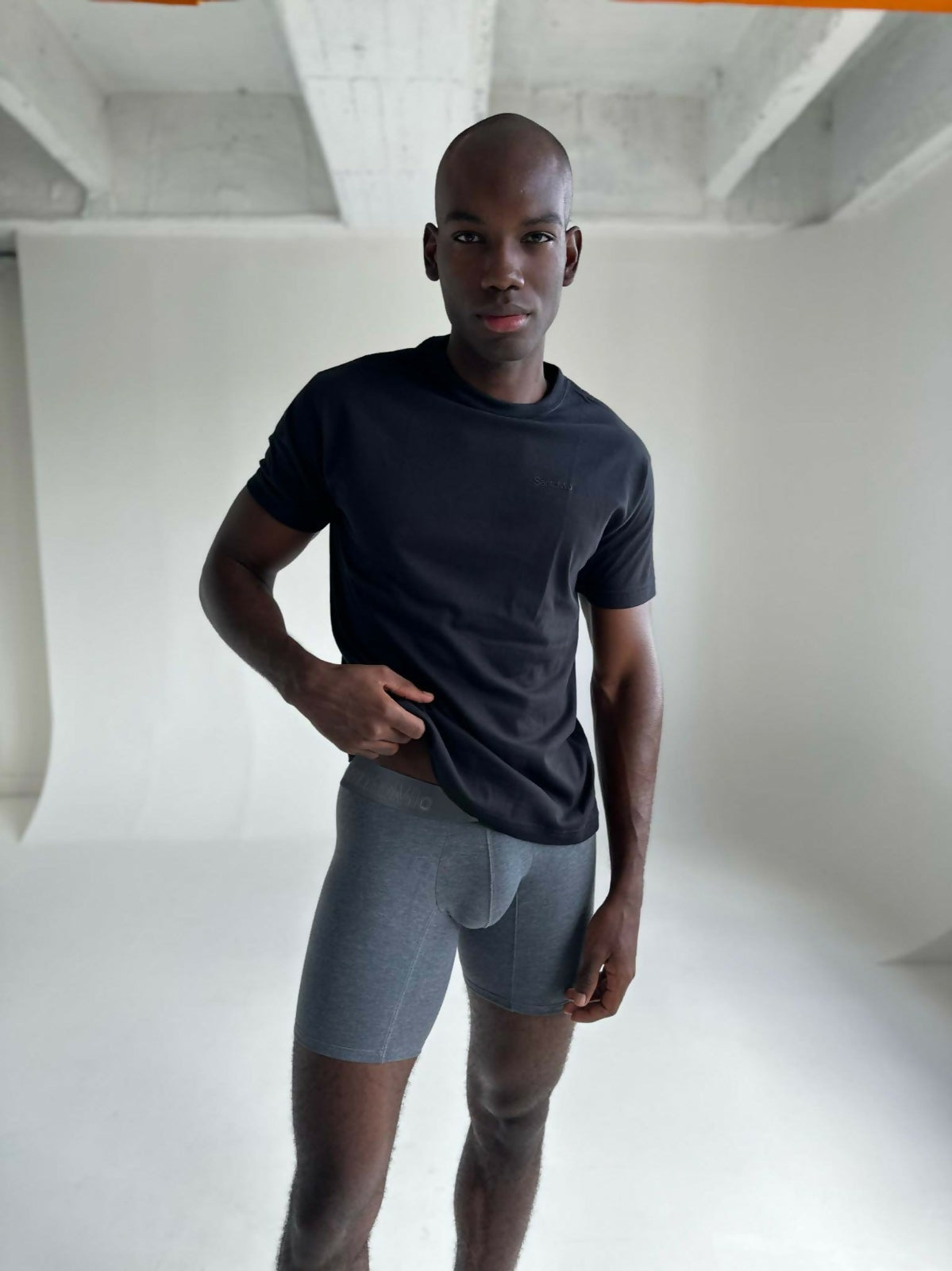 BÓXER ALGODÓN GRIS OSCURO