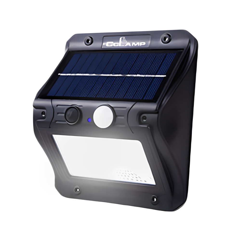 LÁMPARA SOLAR EXTERIORES CON SENSOR DE MOVIMIENTO CCLAMP 108