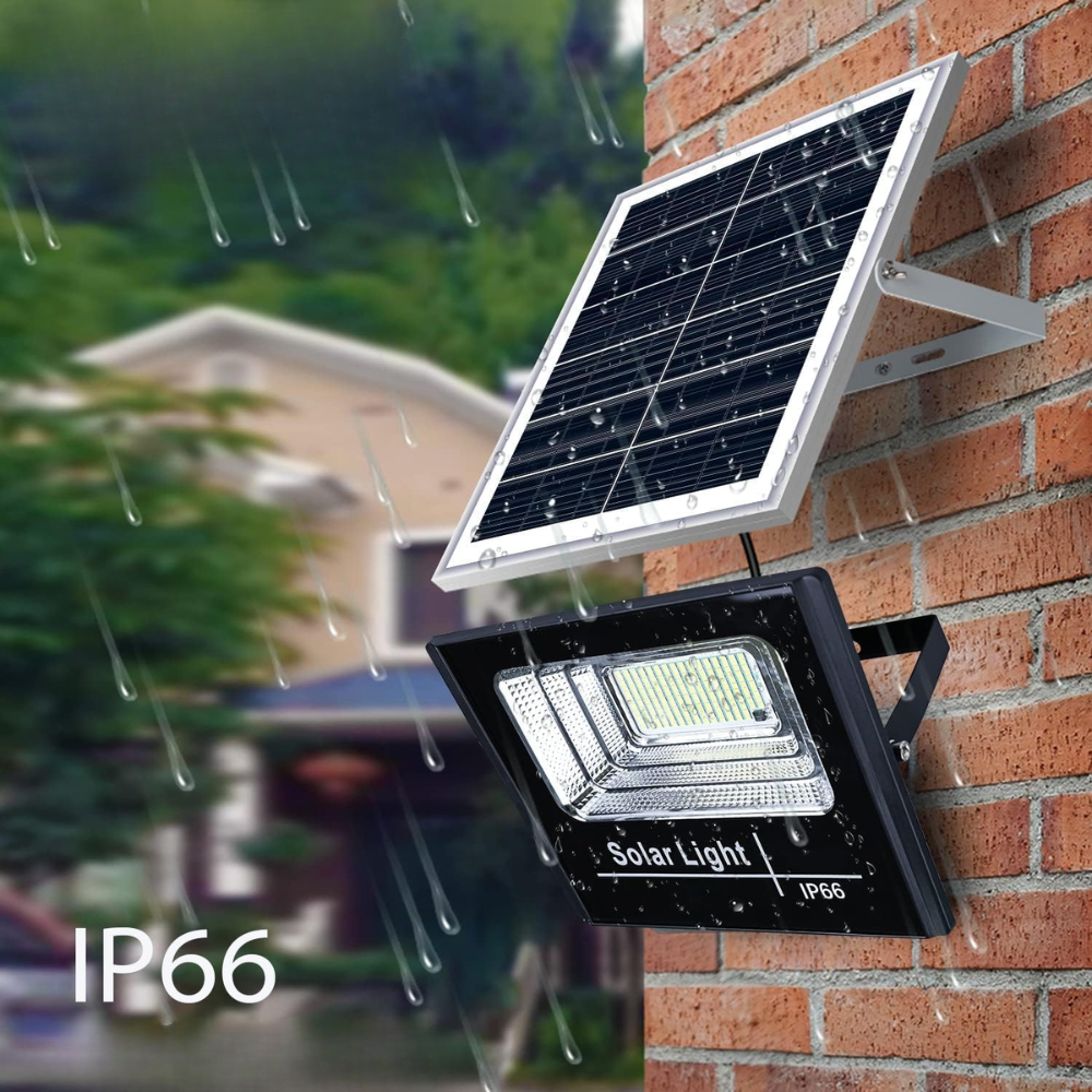 LÁMPARA REFLECTOR PANEL SOLAR JORTAN 600W IP66 RECARGABLE