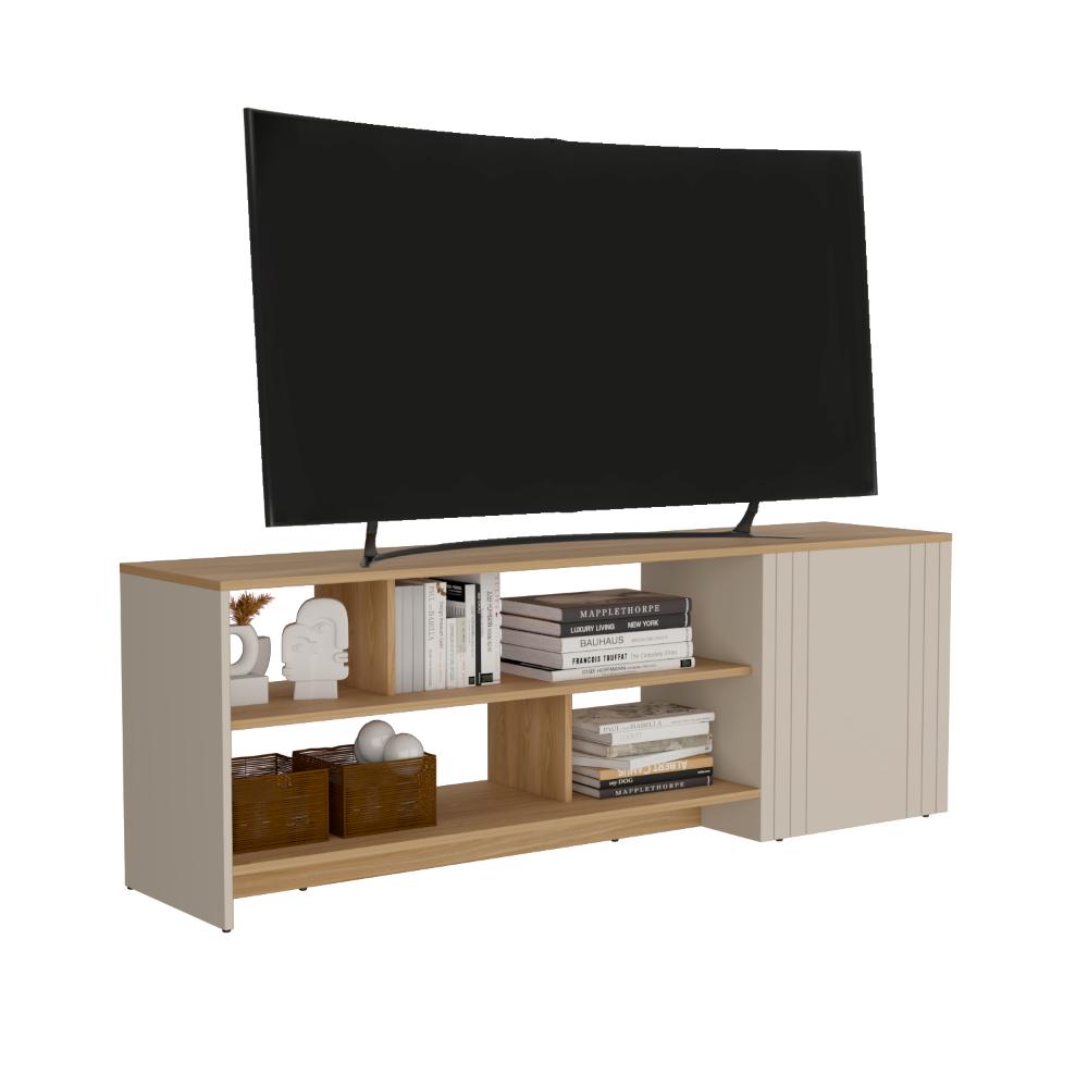 MESA PARA TV ARION, FRESNO EUROPEO Y CAPRI, PARA TELEVISOR MÁXIMO 65"