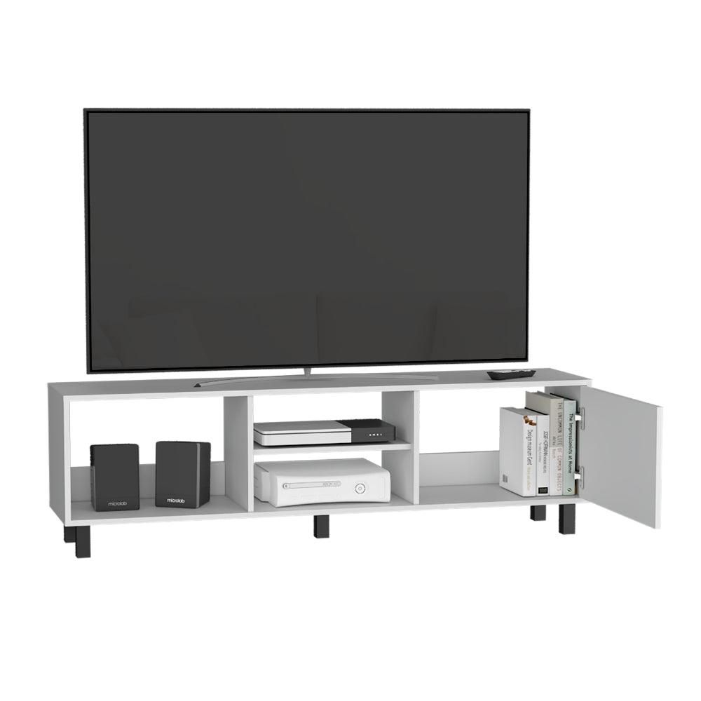 MESA PARA TV TUNEZ, BLANCO DUQUEZA, PARA TELEVISOR HASTA 70 PULGADAS