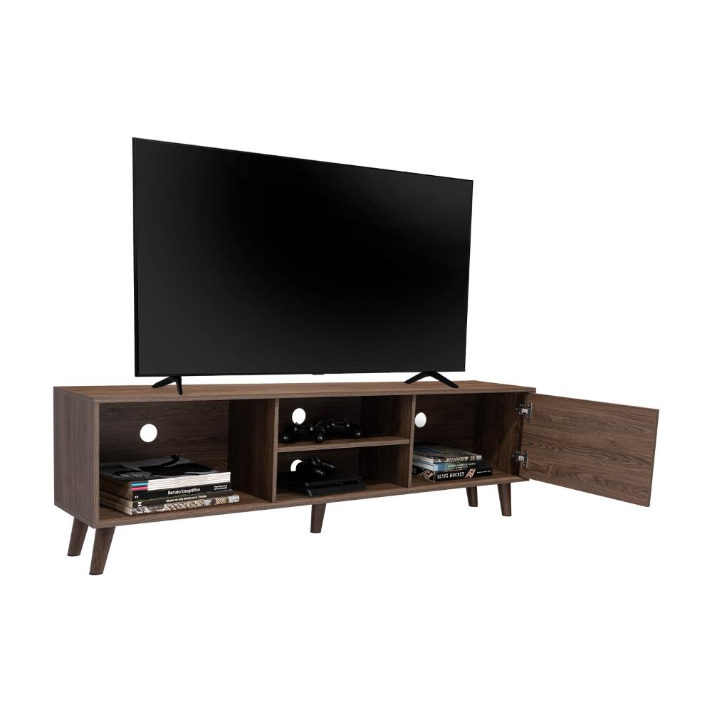 MESA PARA TV VIENA, CHOCOLATE, PARA TELEVISOR DE 70 PULGADAS